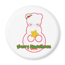 Merry Kawaiimas magnets by kawaii Merry Kawaiimas magnets