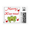 Merry Kiss-mas Frog Postage postage