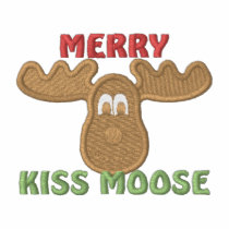 Merry Kiss Moose embroidered shirts