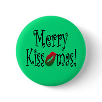 Merry Kissmas Button