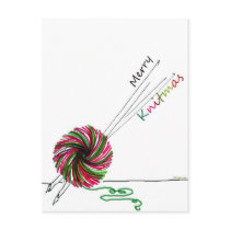 Merry Knitmas Postcard
