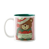 Merry Little Christmas Bear Mugs