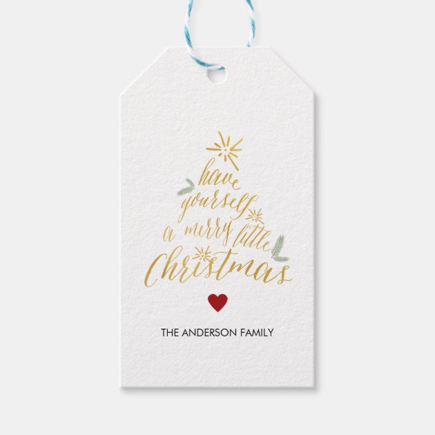 Merry Little Christmas Gift Tags Pack Of Gift Tags 1/3