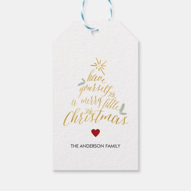 Merry Little Christmas Gift Tags Pack Of Gift Tags 2/3