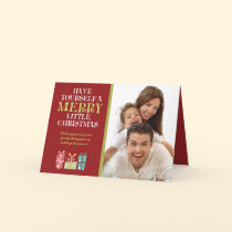...Merry Little Christmas Holiday Card (red) cards