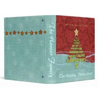 Merry Little Christmas Personalized Photo Binder binder