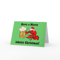Merry lobster Christmas cards