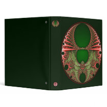 Merry Mandelbrot Christmas Wreath Binder by C00L_AC Merry Mandelbrot Christmas Wreath Binder