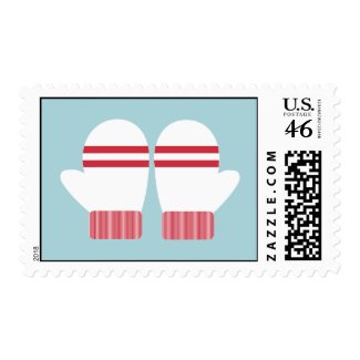 Merry Mittens Postage Stamp Merry Mittens Postage Stamp