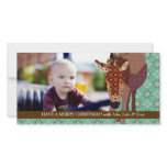 Merry Moses Christmas Green Photo Card