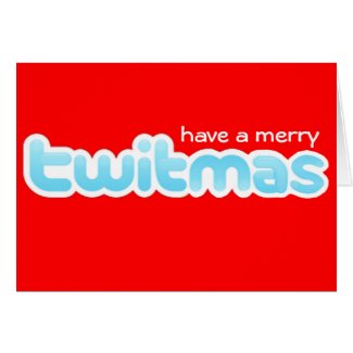 MERRY RETRO CHRISTMAS GREETING CARD RED