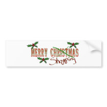 Merry Shopping Bumper Stickers