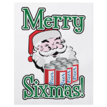 Merry Sixmas! Santa Loves A Six Pack! flyers by divebargraphics Merry Sixmas! Santa Loves A Six Pack! flyers
