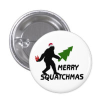 Merry Squatchmas Pinback Button