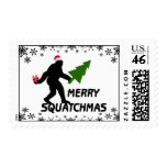 Merry Squatchmas Postage Stamps