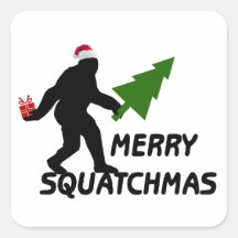 Merry Squatchmas Sticker