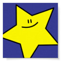 Merry Star Print by elisaemme Merry Star Print