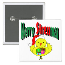 Merry Stressmas Button