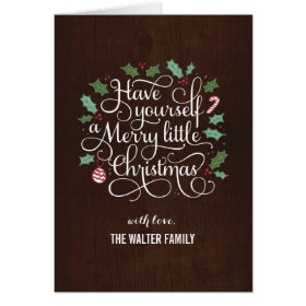 Merry Type Christmas Greeting Card