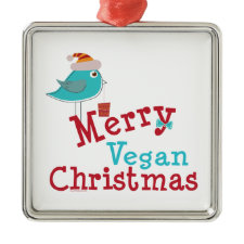 Merry Vegan Christmas ornament