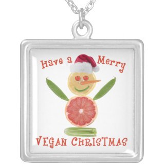 Merry Vegan Christmas Pendant
