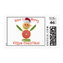 Merry Vegan Christmas Stamp