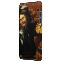 'Merry Violinist with Wine Glass' iPod Case-Mate Cases