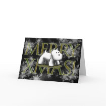 Merry Westie Xmas! (Champagne) cards
