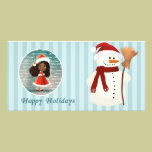 merry x-mas cartoon doll Photo Card photo cards