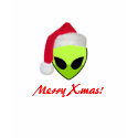 Merry Xmas! An aLiEn greeting! t-shirts