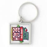 Merry XMAS Beach Keychain
