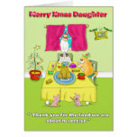 merry xmas daughter greeting card