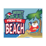 MERRY XMAS FROM THE BEACH Postcard