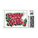 Merry Xmas Graffiti stamps