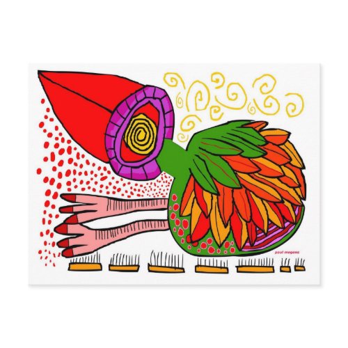 'merry xmas !' postcard