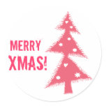 Merry Xmas! Round Stickers