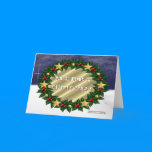 Merry Xmas wreath card
