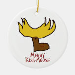 MerryKissMoose Ornament