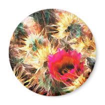 Mesh of Cactus Needles Refrigerator Magnets