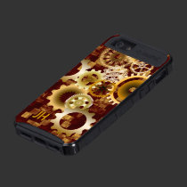 Meshing Gears on Gold and Bordeaux, Customizable skinit case