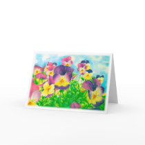 Mesmerizing Field watercolor art greeting card