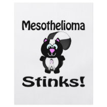 Mesothelioma Stinks Skunk Awareness Design Full Color Flyer