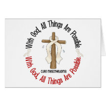 Mesothelioma With God Cross 1 Card
