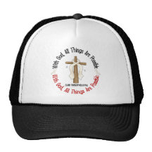 Mesothelioma With God Cross 1 Hat