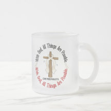 Mesothelioma With God Cross 1 Mugs
