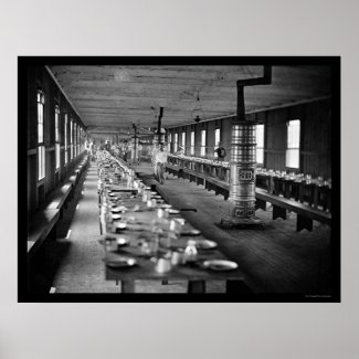 Mess Hall, Harewood Hospital, Washington, DC 1865 print
