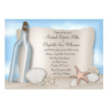 Message from a Bottle - Beach Wedding Invitations