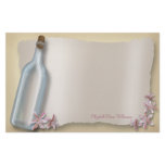 Message From a Bottle ~ horizontal stationery