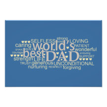 message gift for 'best dad' Photo Enlargement