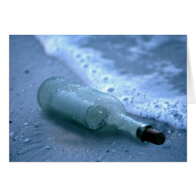Message in a Bottle Greeting Card by roimim